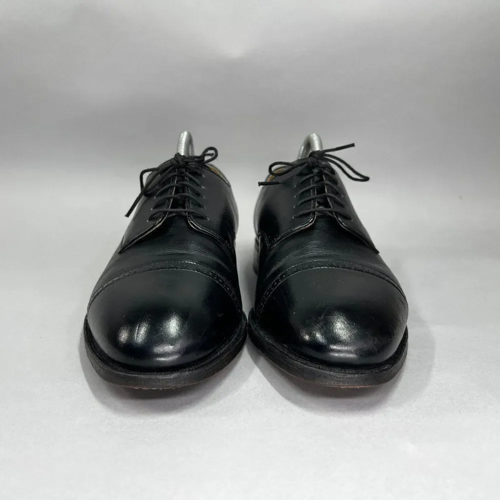 Johnston & Murphy Men's Size 8‎ Black Leather Cap Toe Dress Shoes